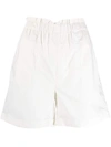 Woolrich Gathered-waist Shorts In White