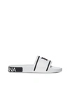 DOLCE & GABBANA DOLCE & GABBANA LOGO SLIDE SANDALS