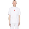 Hugo Boss Logo-patch Regular-fit Cotton-jersey T-shirt In White