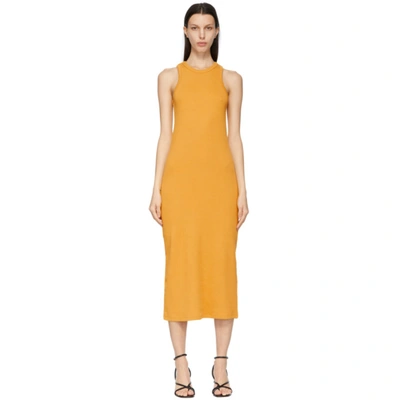 Drae Yellow Biker Dress