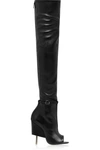 GIVENCHY Narlia Thigh Boots In Black Leather