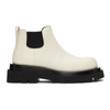 BOTTEGA VENETA OFF-WHITE 'THE LUG' LOW BOOTS