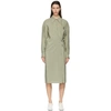 LEMAIRE GREEN TWISTED DRESS