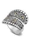 SAMUEL B JEWELRY SAMUEL B. YIN & YANG FILIGREE BYPASS RING,643905822300