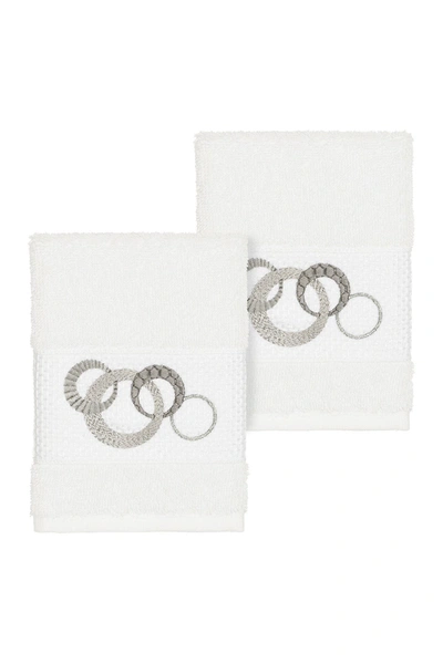 LINUM HOME ANNABELLE EMBELLISHED WASHCLOTH,190733144109