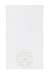 Linum Home Alyssa Embellished Bath Towel In White