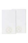 Linum Home Alyssa Embellished Bath Towel In White