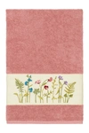 Linum Home Serenity Embellished Bath Towel In Tea Rose