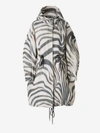 MONCLER MONCLER ACHIRD ZEBRA PRINT PARKA