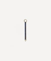 Maria Tash 18ct 18mm Double Sided Diamond And Sapphire Eternity Bar Charm In Gold