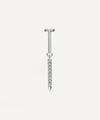 MARIA TASH MARIA TASH 18CT 11MM DIAMOND ETERNITY BAR CHARM THREADED STUD EARRING,000728204