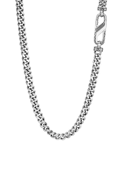 John Hardy Men's Sterling Silver Classic Chain Carabiner Curb Link Necklace, 26
