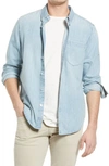 Ag Aiden Classic Denim Button-down Shirt In Caveat