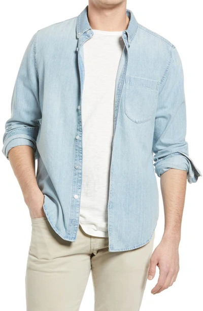 Ag Aiden Classic Denim Button-down Shirt In Caveat
