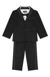 Andy & Evan Four-piece Tuxedo Set In Black