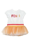 FENDI RUFFLE T-SHIRT DRESS,BFB361 AEY6