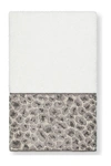 Linum Home Spots Embellished Hand Towel In White