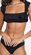 EBERJEY SO SOLID JANE BIKINI TOP BLACK,EBERJ41889