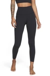 Nike Yoga Luxe Dri-fit Stretch Leggings In Black/ Dark Smoke Grey
