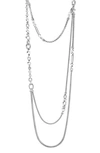 JOHN HARDY CLASSIC CHAIN STERLING SILVER TIERED NECKLACE,NB900583X34