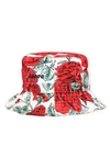 GANNI RECYCLED POLYESTER BUCKET HAT,A3326