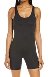Girlfriend Collective Bike Compressive Stretch Bodysuit In Black