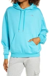 Alo Yoga Accolade Cotton-blend Hoodie In Bright Aqua