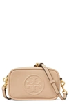 Tory Burch Perry Bombè Leather Camera Bag In Devon Sand