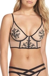 THISTLE & SPIRE THISTLE AND SPIRE VERONA EMBROIDERED LONGLINE BRALETTE,371100
