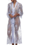 Rya Collection Darling Sheer Lace Robe In Wisteria