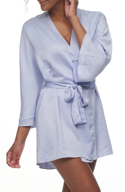Rya Collection Heavenly Satin Coverup Robe In Wisteria