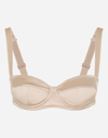 Dolce & Gabbana Leopard-print Padded Triangle Bikini Top In Pale Pink