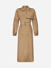 MAX MARA SABRINA SILK-BLEND TAFFETA TRENCH COAT