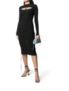 ADAMO CUT-OUT FITTED KNITTED DRESS