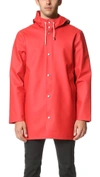 Stutterheim Full-length Jacket In Red