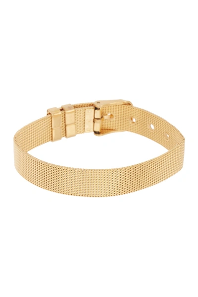 Adornia 14k Plated Belt Bracelet In Yellow