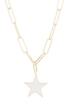 Adornia 14k Over Silver Star Necklace In White