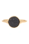 Covet Semi-precious Druzy Ring In Gold