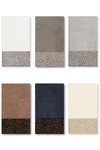 Linum Home Spots Embellished Bath Towel In Dark Grey