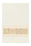 Linum Home Vivian Embellished Bath Towel In Cream