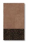 Linum Home Spots Embellished Hand Towel In Latte