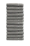 Linum Home Denzi Washcloths In Dark Grey
