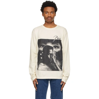 Rhude Illustration-style Print Cotton T-shirt In White