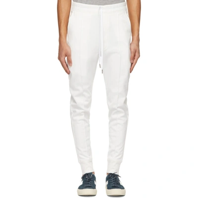 Tom Ford 白色平纹针织运动裤 In N01 White