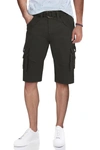 X-ray Xray Belted Bermuda Cargo Shorts In Charcoal