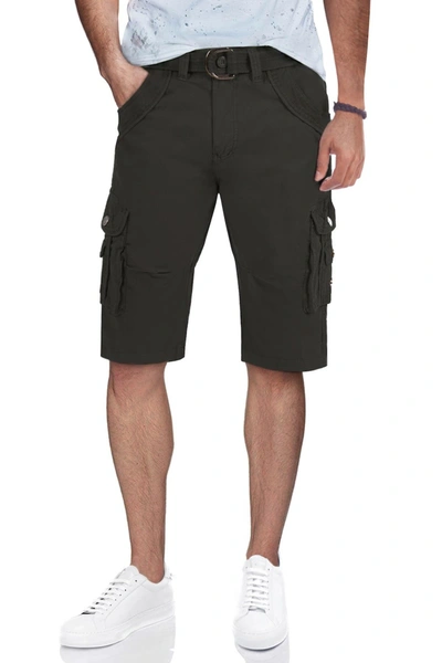 X-ray Xray Belted Bermuda Cargo Shorts In Charcoal