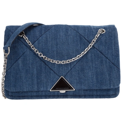 Emporio Armani Chicago Shoulder Bag In Blu