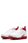 Nike Air Vapormax Plus Sneaker In White/ University Red