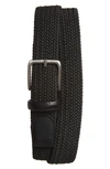 Nordstrom Woven Belt In Black