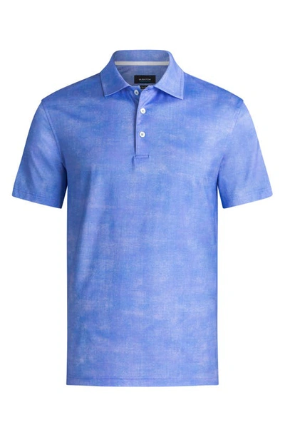 Bugatchi Ooohcotton Tech Short Sleeve Polo Shirt In Classic Blue